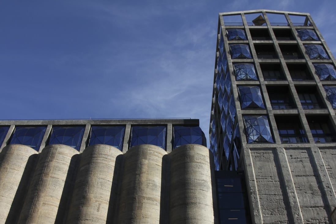 Exterior of The Silo, atop the Zeitz MOCAA in Capetown, South Africa. Pictures: John Brunton