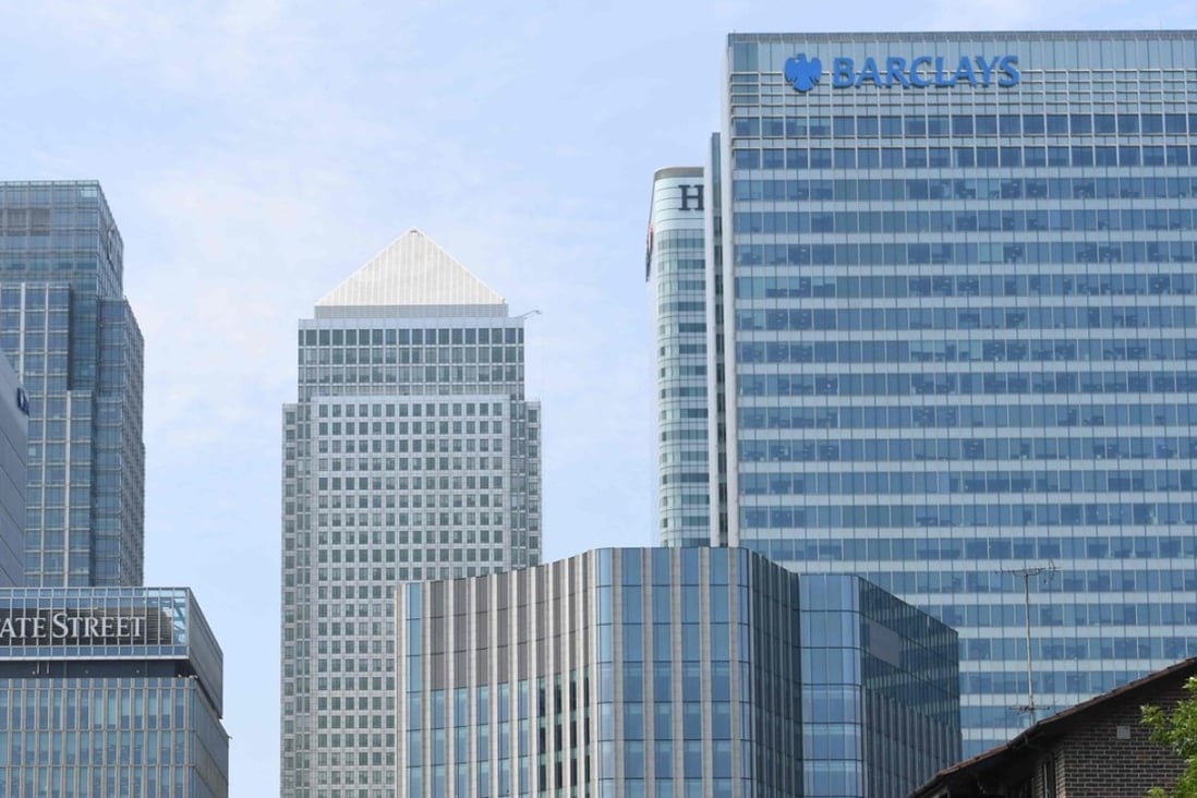 British banking giant Barclays, headquartered in London, has agreed to pay a US$2 billion fine to resolve a fraud case involving mortgage derivatives sold in the run-up to the 2008 global financial crisis. Photo: AFP
