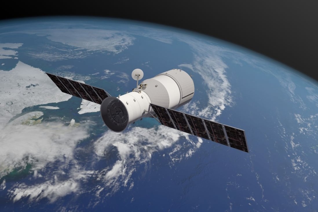 An artist’s impression of China’s Tiangong-1 space lab, which is expected to crash to Earth on Easter Monday. Photo: Aerospace Corp
