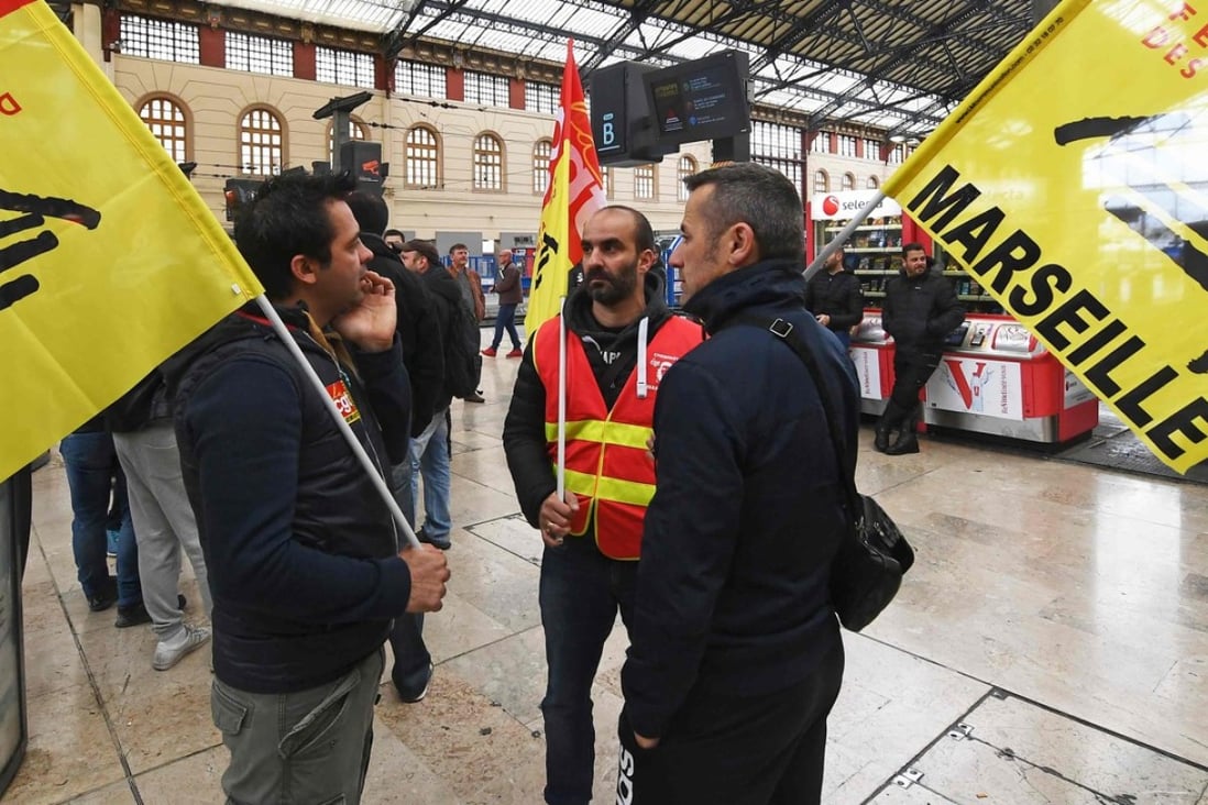 French rail strikes have cost €100 million, operator says, as staff
