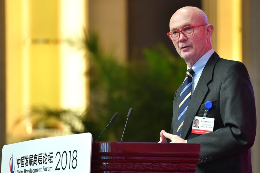 Pascal Lamy, the former head of the World Trade Organisation, says China has done a great job of opening its economy, but more work needs to be done. Photo: Xinhua