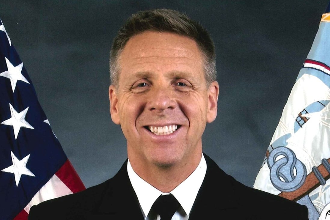 Admiral Phil Davidson (seen in December 2014) is to take over control of US Pacific Command, it emerged on Wednesday. Photo: US Navy