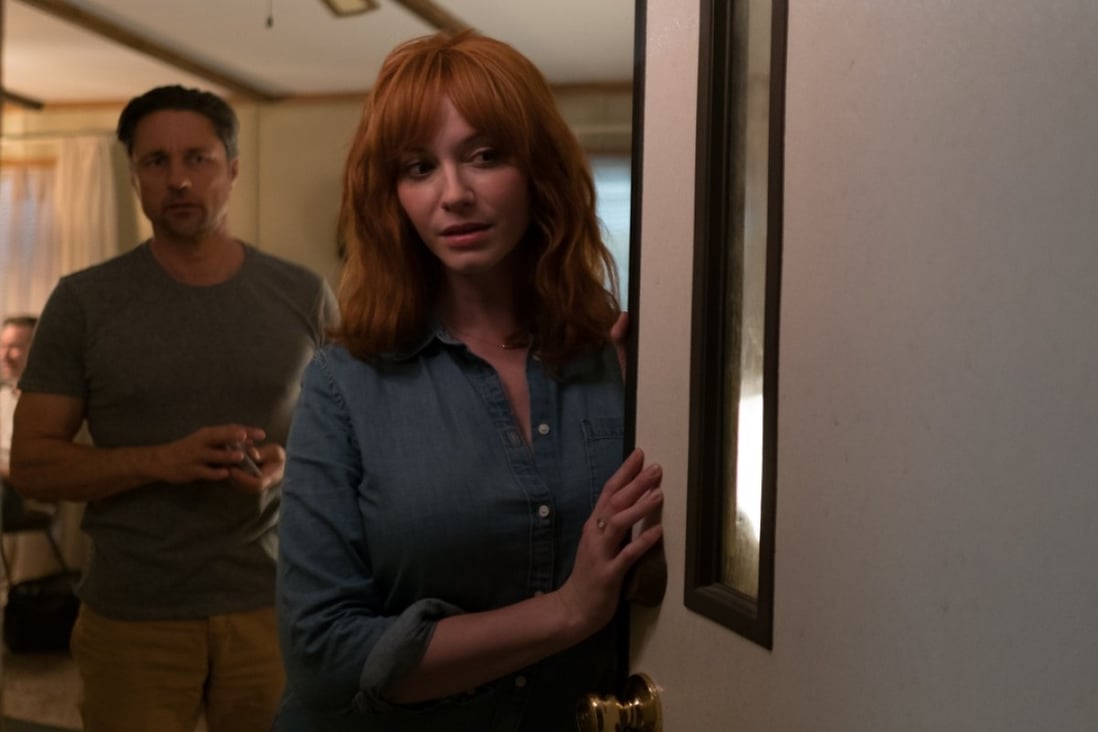 Martin Henderson and Christina Hendricks in a still from The Strangers: Prey at Night (category IIB), directed by Johannes Roberts.