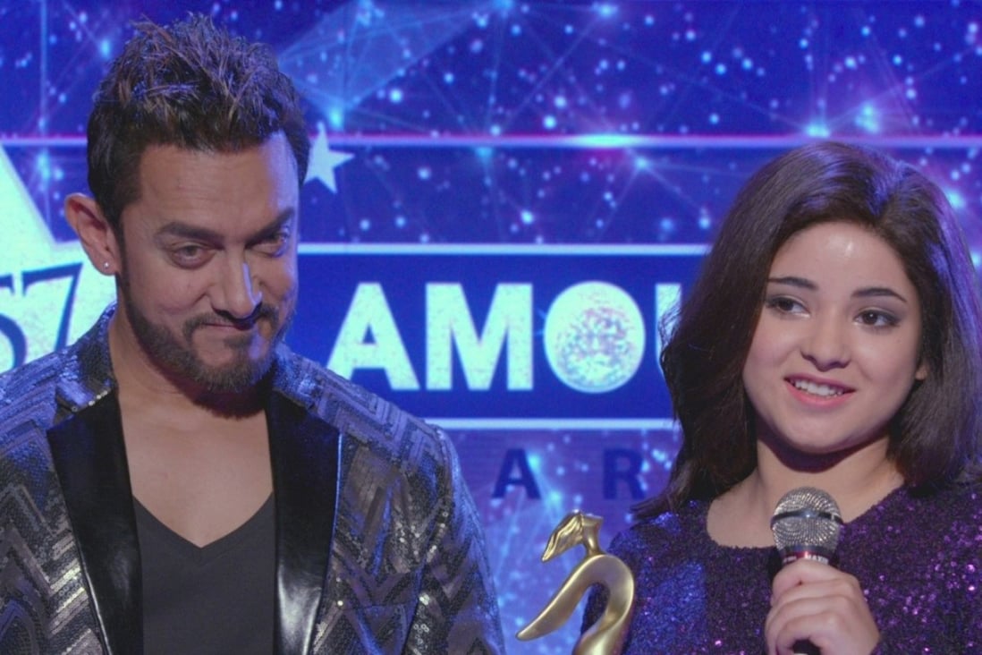 Aamir Khan plays a top producer, and Zaira Wasim plays an aspiring singer, in Secret Superstar (category IIA, Hindi) directed by Advait Chandan.