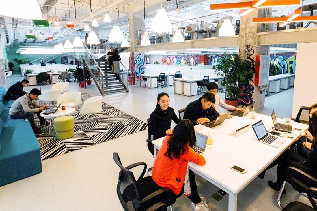 Beijing-based start-up Ucommune, China’s largest co-working office space provider, currently operates at 160 locations in 36 cities, including Shanghai, Hong Kong, Taipei, and Singapore, as well as New York and Los Angeles in the United States. Photo: Handout