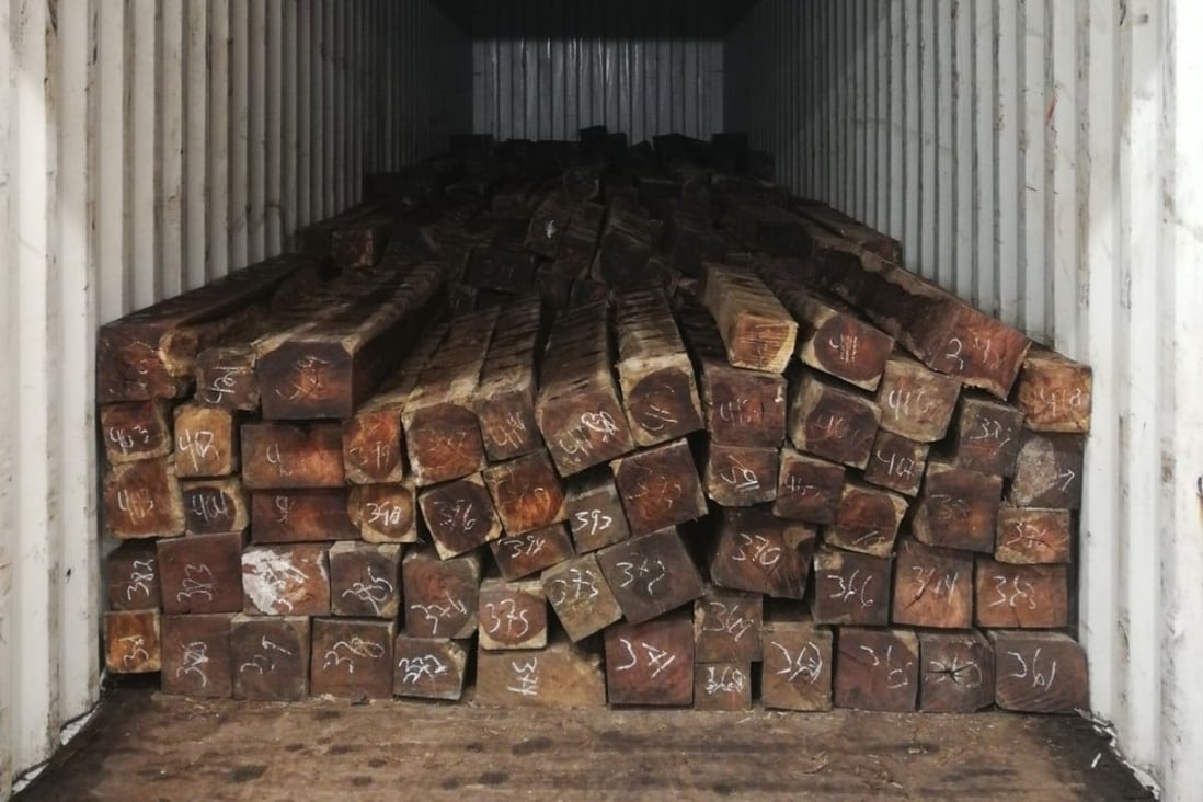 Hong Kong customs seize 24 tonnes of wood from Honduras in HK$2.4