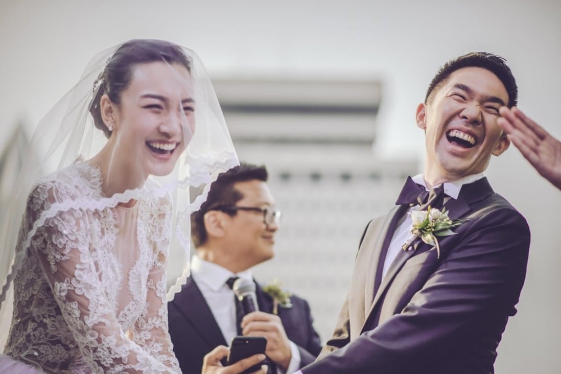 John and Sophia Liu made enjoyment a priority at their wedding.