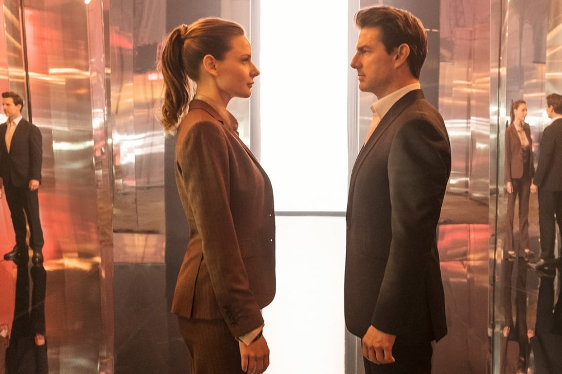 Rebecca Ferguson as Ilsa Faust and Tom Cruise as Ethan Hunt in a still from the upcoming film Mission: Impossible – Fallout. Photo: Chiabella James