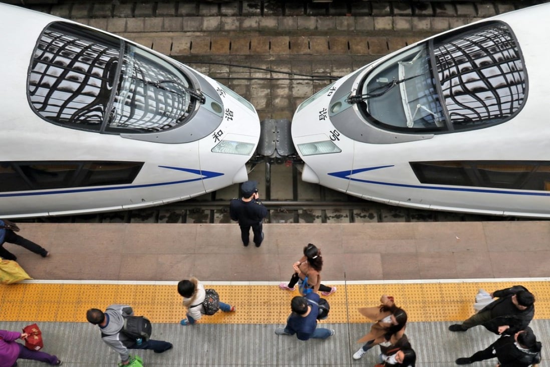Anybody caught smoking on China’s high-speed trains will be banned from the system for six months. Photo: Xinhua
