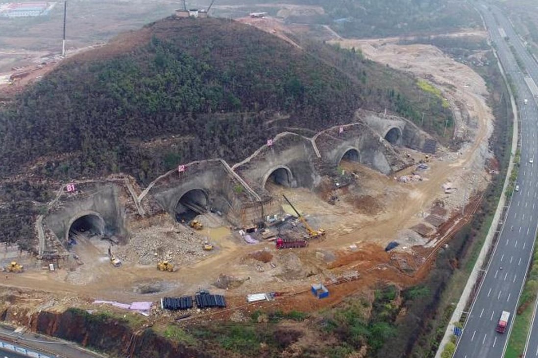 The Guian Seven Stars Data Centre complex, the largest data centre facility of internet giant Tencent Holdings, is now under construction in Southwest China's mountainous Guizhou province. Photo: Handout