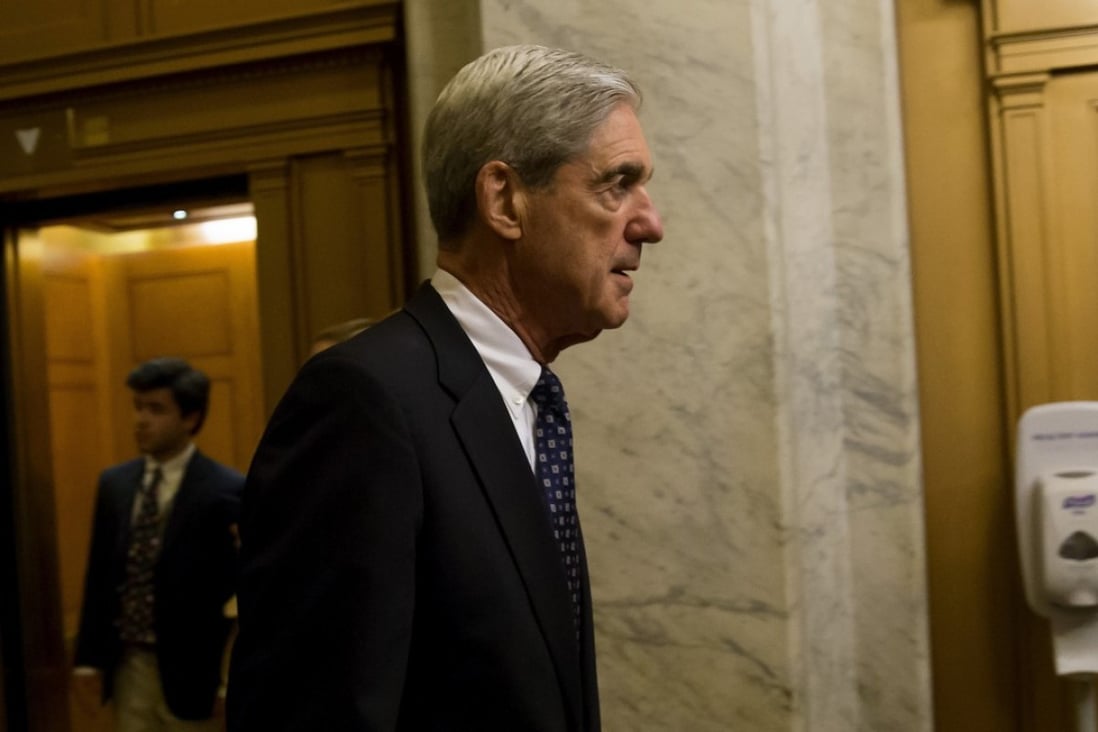 Special counsel Robert Mueller (seen leaving a meeting with members of the Senate Judiciary Committee in Washington on June 21, 2017) warned lawyers for US President Donald Trump that he could be subpoenaed, forcing him to testify in front of a grand jury without counsel present, insiders said. Photo: Eric Thayer/Bloomberg