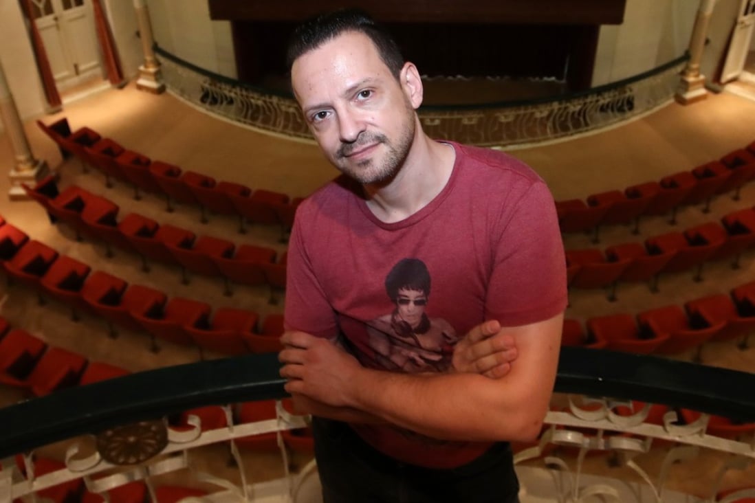 Impresario Andrea Dal Cin at the Dom Pedro V Theatre in Macau, where he put on chamber opera performances in March this year. Photo: Edward Wong