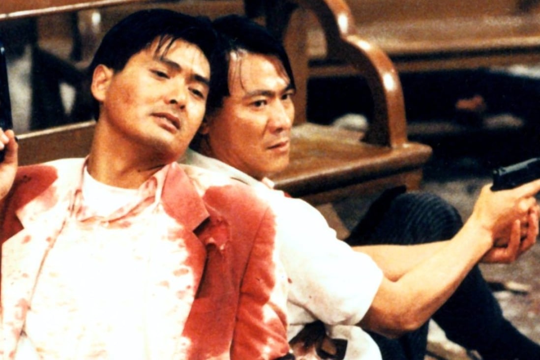 Actors Chow Yun-fat and Danny Lee star in director John Woo’s 1989 film The Killer.