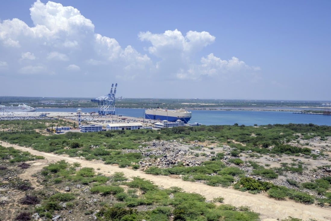 Hambantota Port in Sri Lanka is operated by China Merchants Port Holdings. Photo: Bloomberg