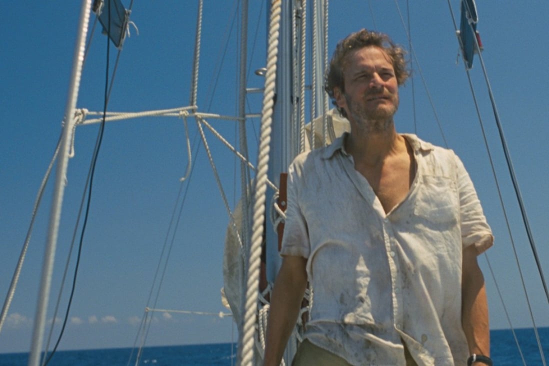 Colin Firth as the amateur sailor Donald Crowhurst in a still from The Mercy (category IIA), directed by James Marsh. Rachel Weisz and David Thewlis co-star.