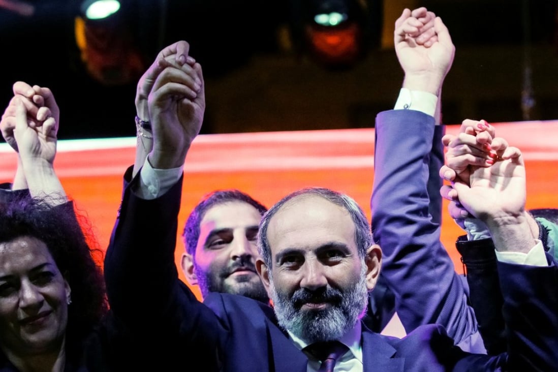 Opposition leader Nikol Pashinyan was elected as Armenia’s new prime minister. Photo: Reuters