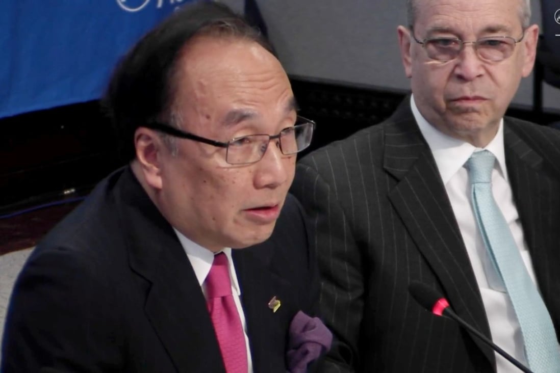 Alan Leong (left) at an Asia Society event in New York. Photo: Asia Society