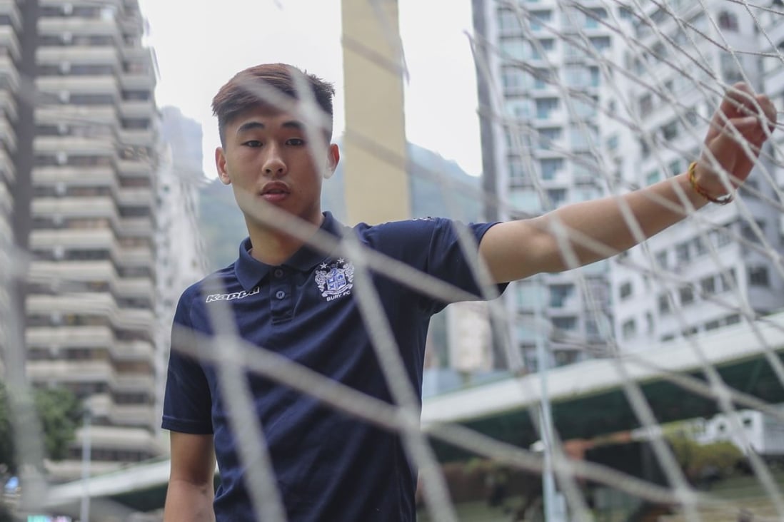 Dai Wai-tsun, who plays for League One side Bury in England, at Southorn Playground in Wan Chai. Photos: Winson Wong