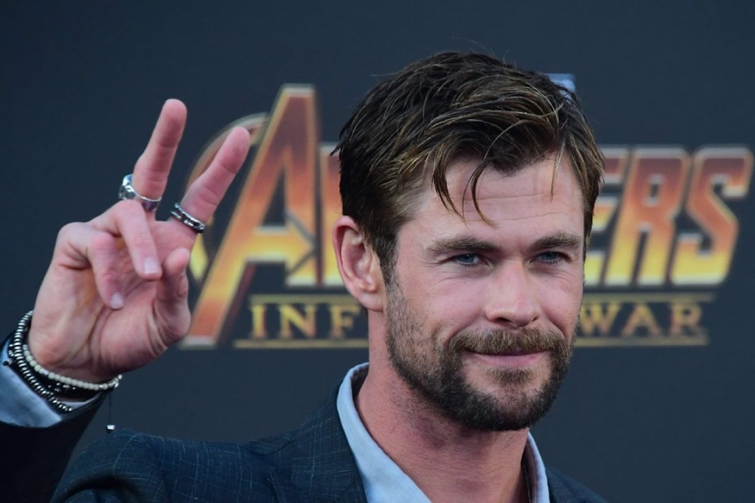 Thor actor Chris Hemsworth arriving for the world premiere of Avengers: Infinity War in Hollywood on April 23. Photo: AFP