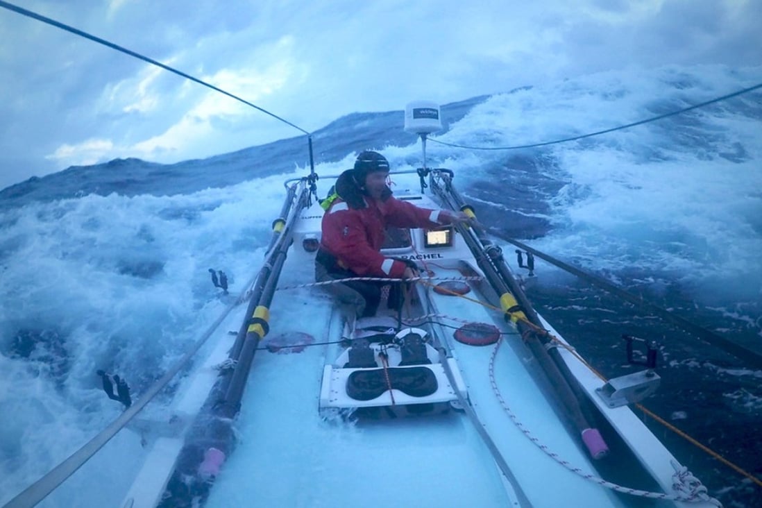 Grant Rawlinson faces huge waves and high winds as he rows across the Tasman. Photos: Alistair Harding