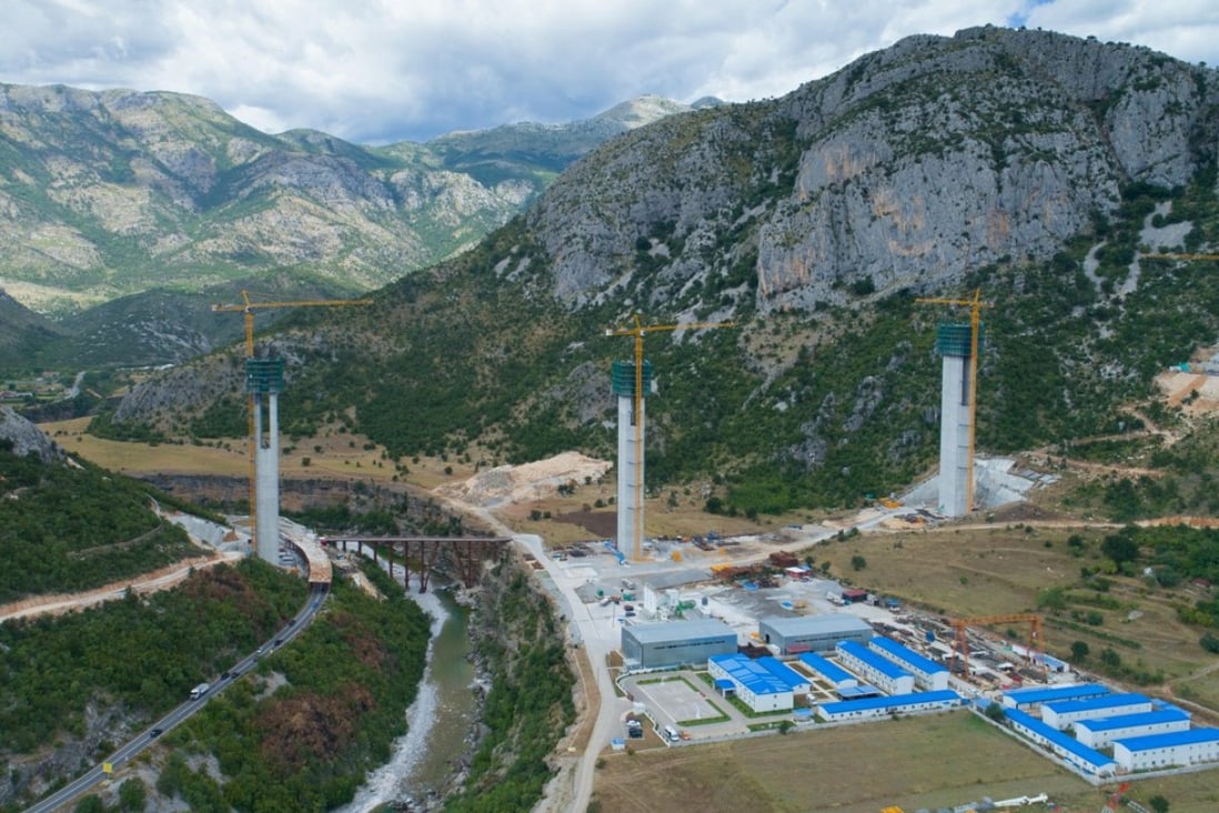 The Bar-Boljare highway project in Montenegro, the first phase of which was financed by China’s Export-Import Bank, has been blamed for the Balkan nation’s high levels of debt. Photo: Alamy