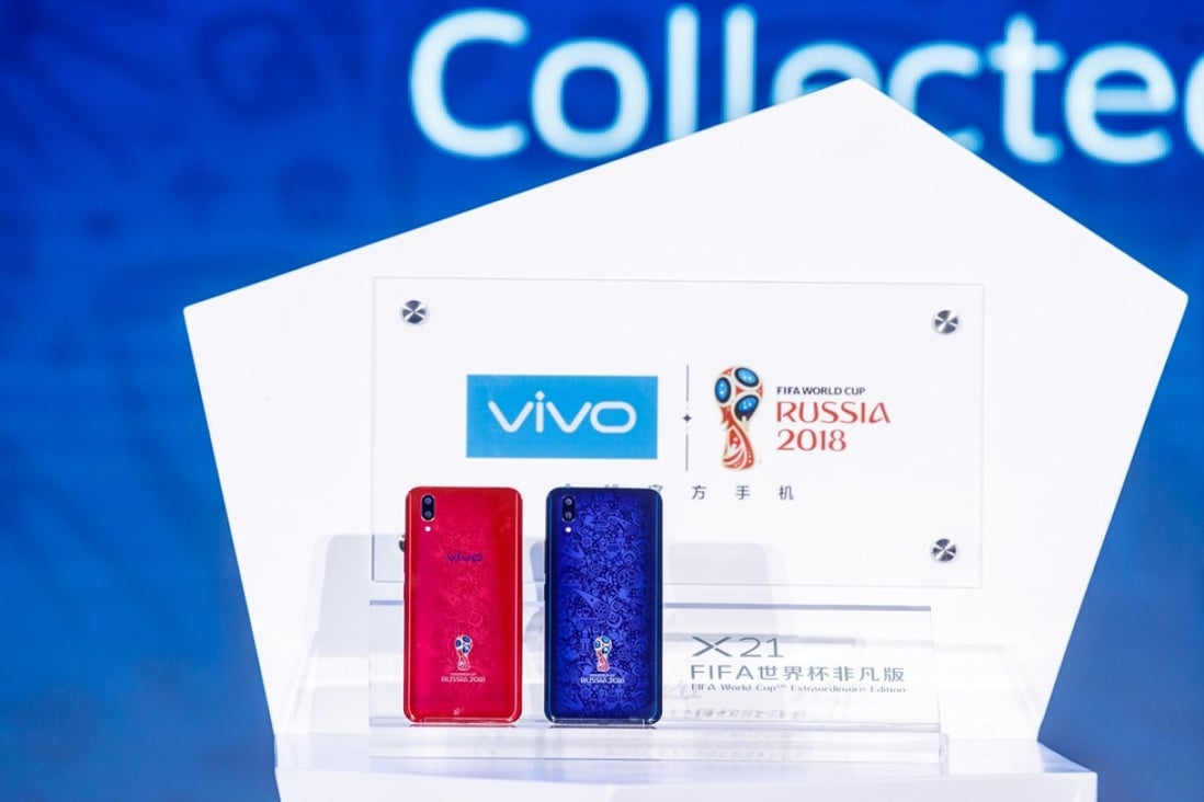 Chinese phone brand Vivo is the official smartphone sponsor of the 2018 Fifa World Cup Russia. Photo: Handout