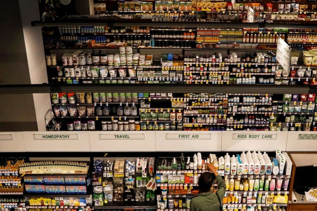Customers shop at a Whole Foods store in New York, US. Photo: Reuters