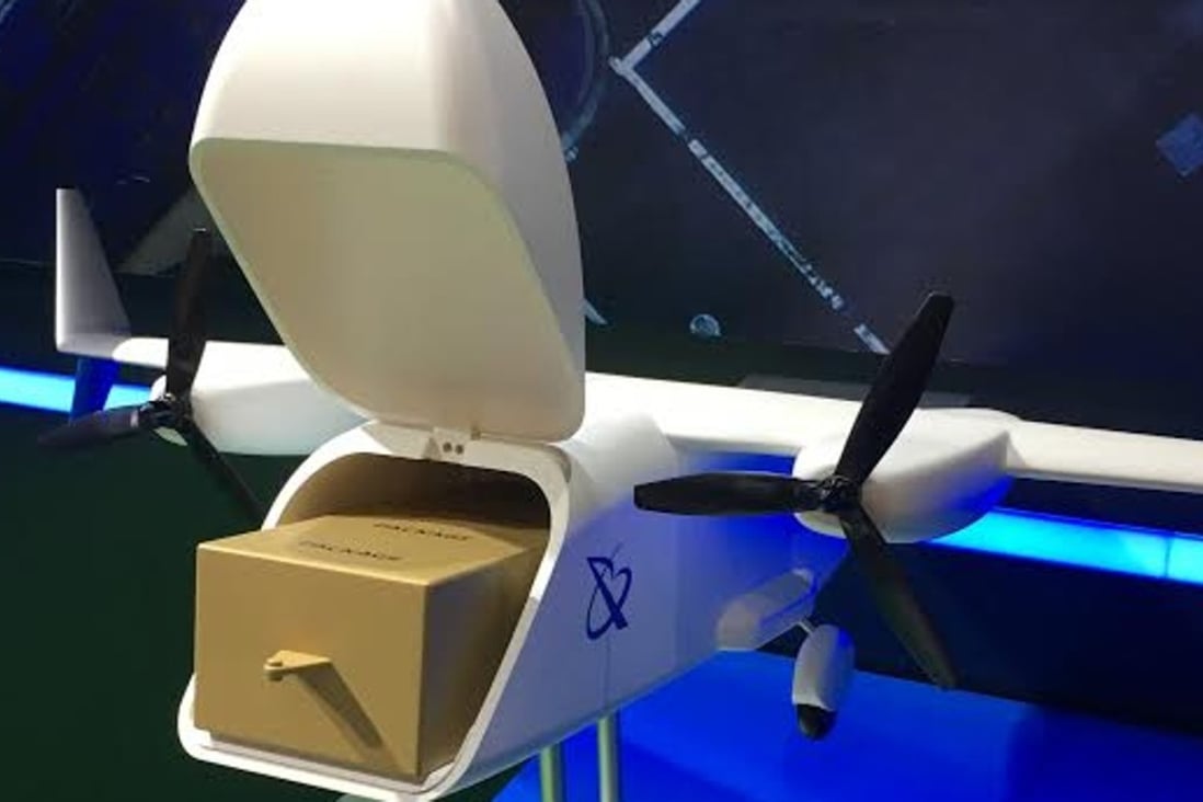 A model of the heavy lifting cargo drone being developed by Beihang UAS. Photo: Handout