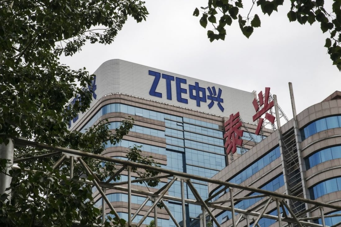The ZTE building is seen in Beijing, China, on May 24. Photo: Bloomberg