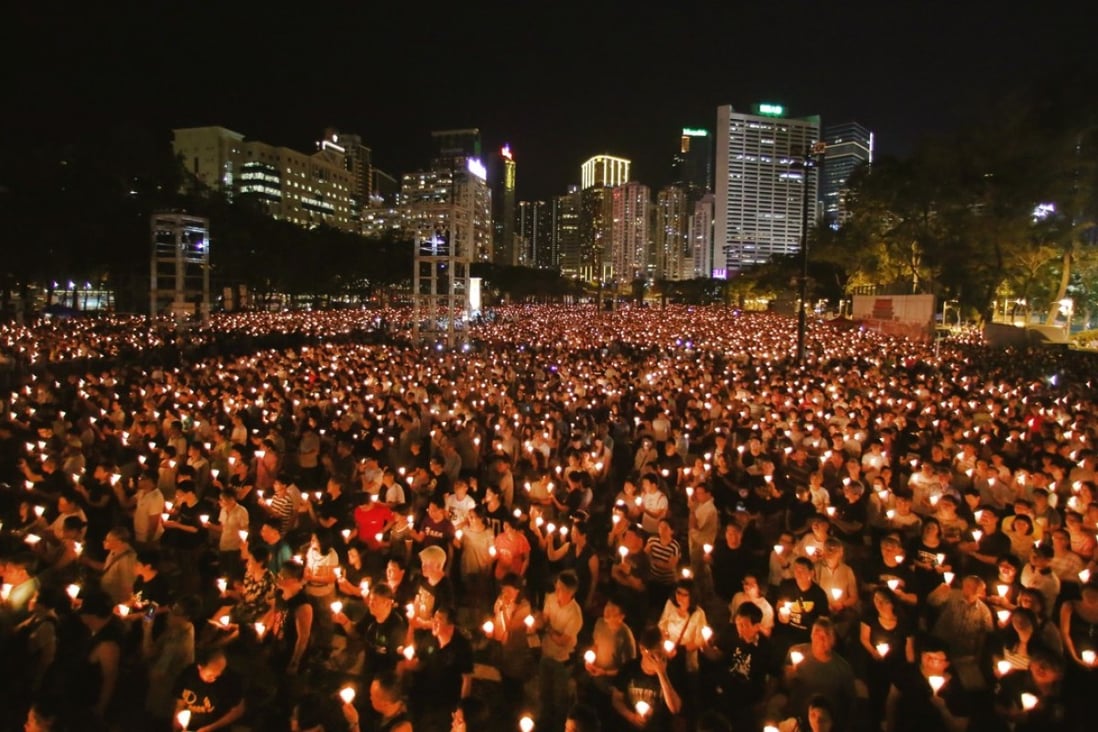 The crowds at Victoria Park to mark June 4 have diminished over the years. Photo: Sam Tsang