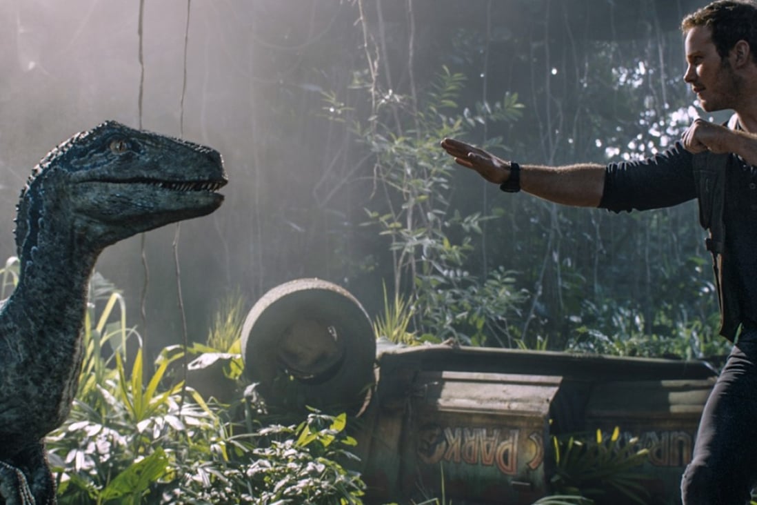 Chris Pratt in a still from Jurassic World: Fallen Kingdom.