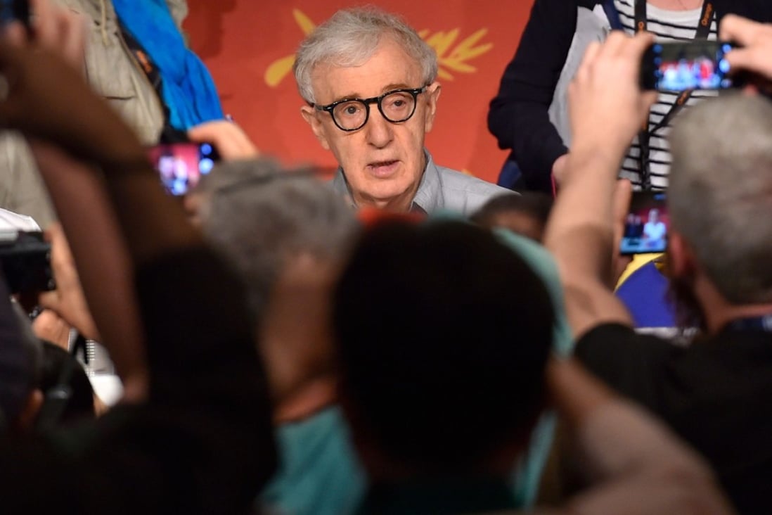 Woody Allen attends a press conference for his film Cafe Society ahead of the opening of the 2016 Cannes Film Festival. Photo: AFP