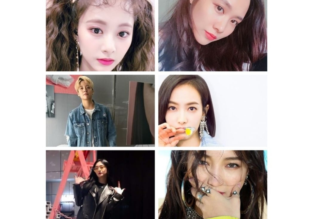 First row: Tzuyu (left) and Fei; second row: Amber Liu (left) and Victoria Song; third row: Kyulkyung (left) and Jia. Photos: Instagram