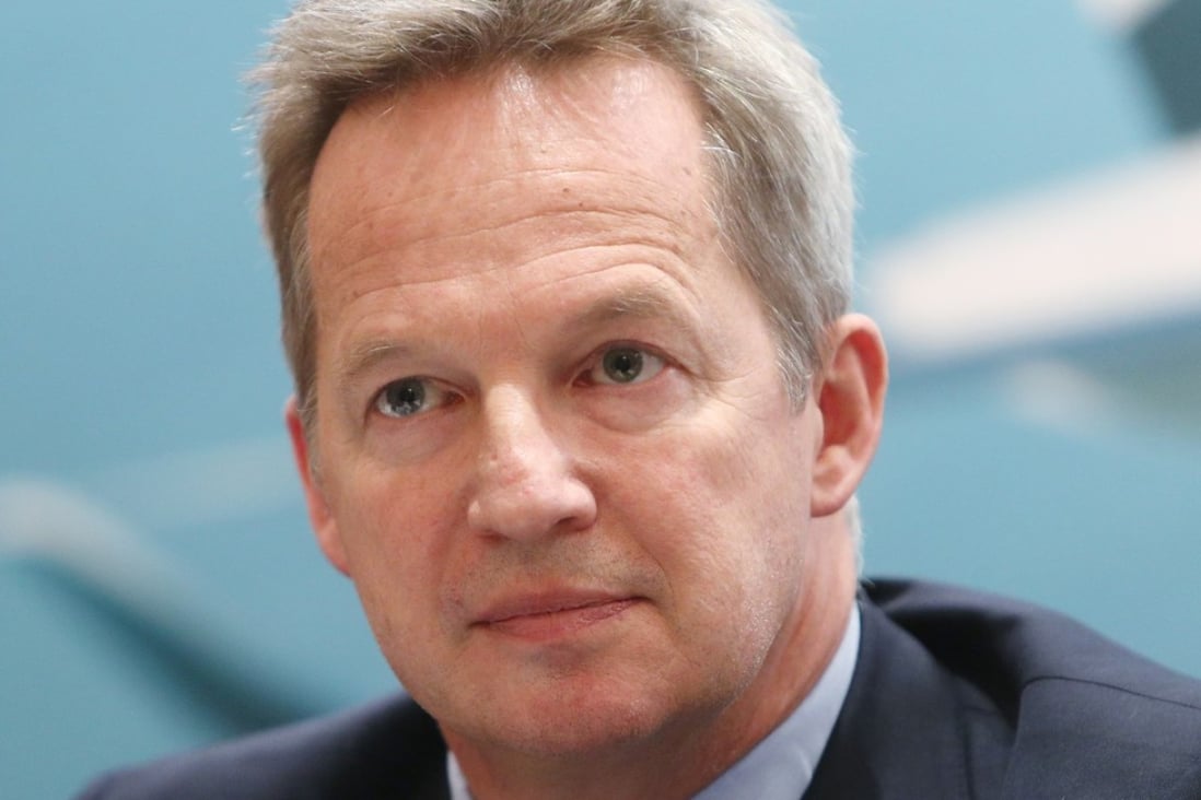 Cathay Pacific chief executive officer Rupert Hogg said the airline was “on track” to achieve profitability targets by the end of 2019. Photo: Winson Wong