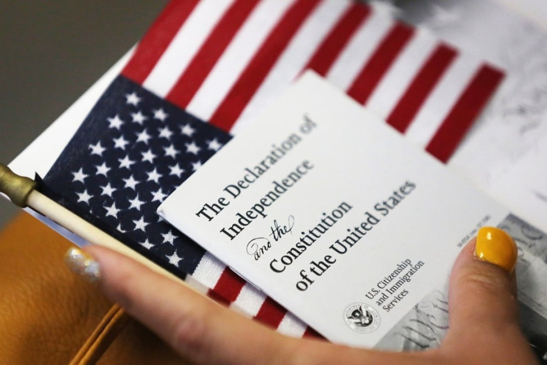 An immigrant prepares to become an American citizen on August 16, 2013, in New York City.Photo: AFP