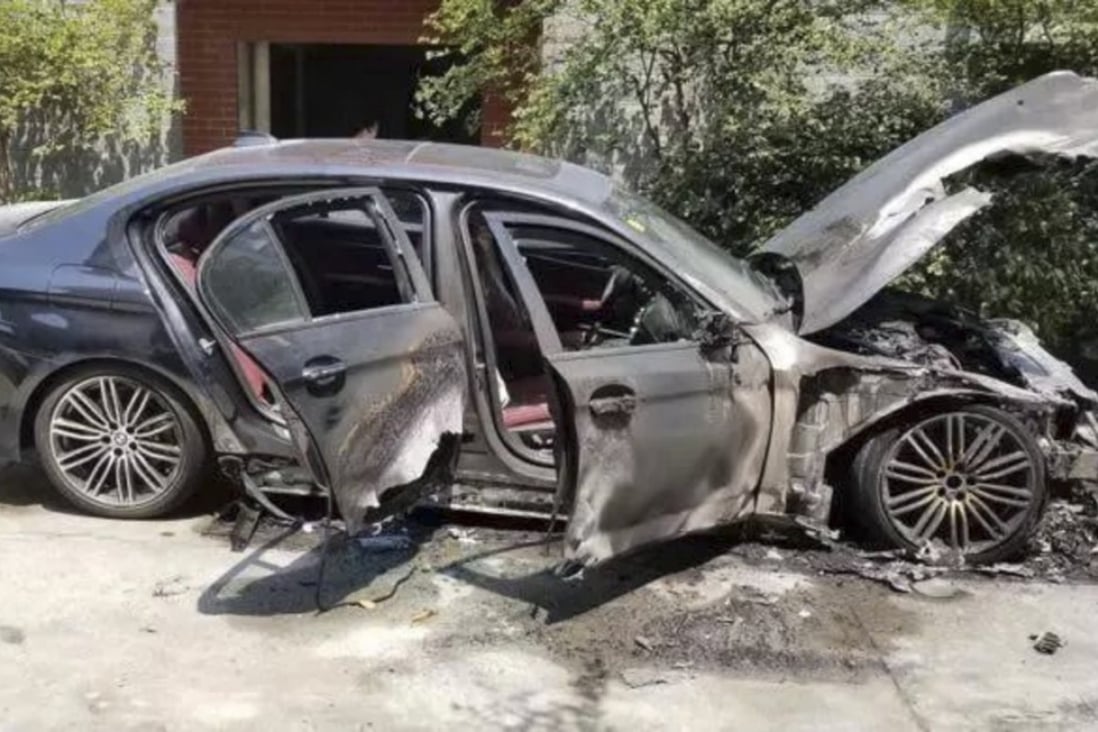 The man had owned the car for less than a day. Photo: sohu.com