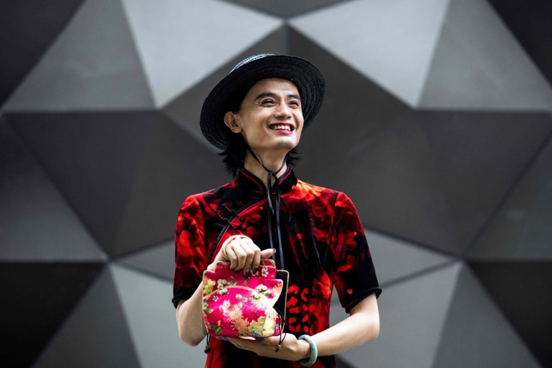 Xiaomi, a self-described transgender woman, poses for a portrait in Shanghai. Long pressured to deny their identities, Chinese transgender people are now quietly asserting themselves. Photo: AFP