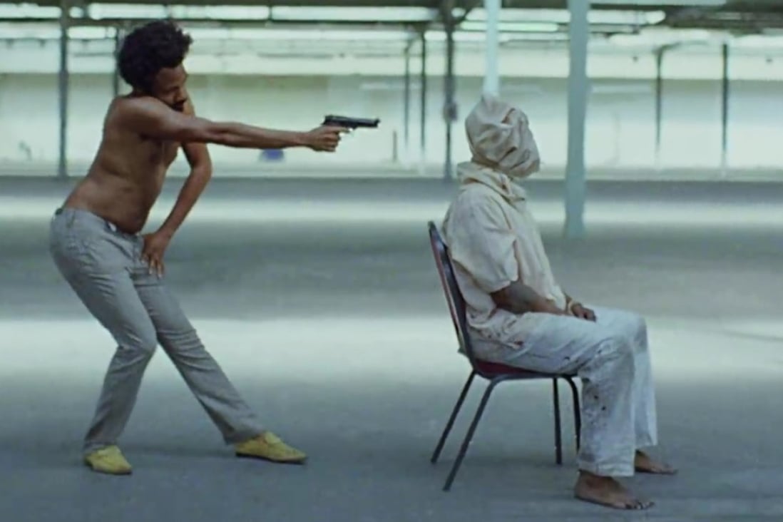 A controversial scene from Childish Gambino’s This is America music video.