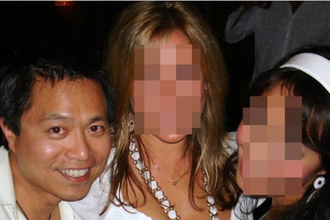 Movie producer Raymond Ying Ho Law with two unidentified women. Law has been convicted of 10 counts including sexual assault and administering a stupefying drug in Vancouver, Canada. Photo: SCMP Picture