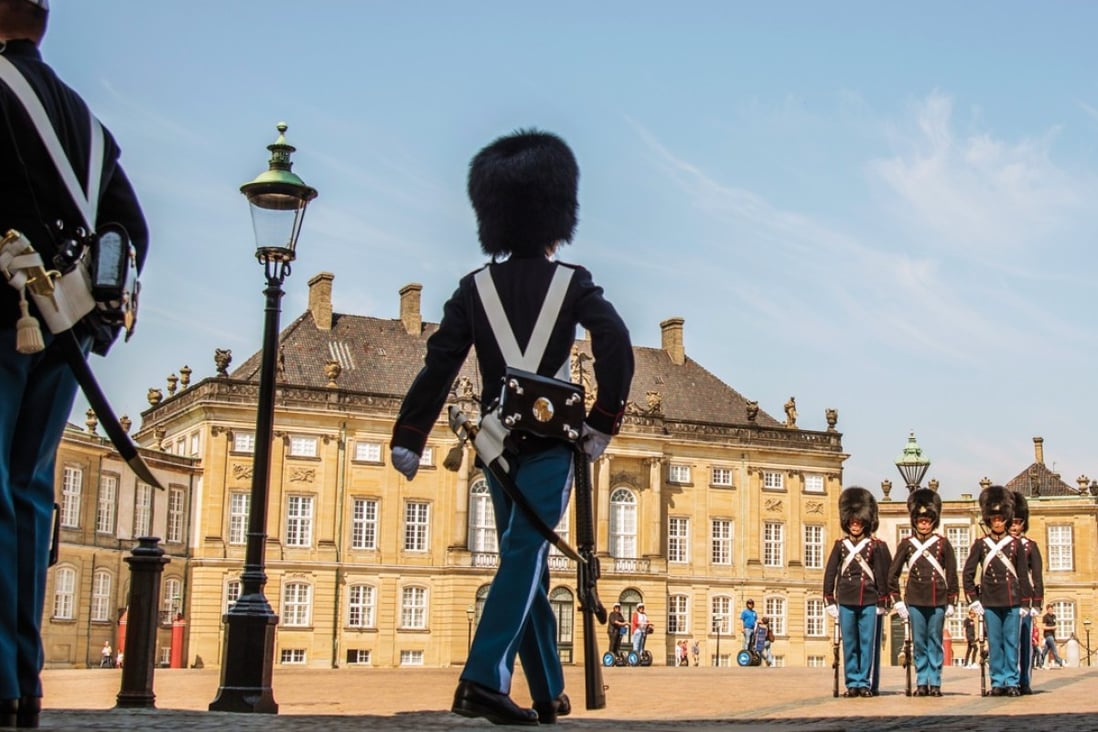 The changing of the guard at Amalienborg Palace. Pictures: Tim Pile