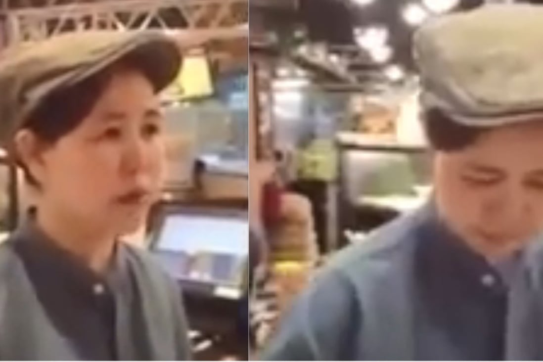 The video shows a Singaporean man berating a Chinese member of staff for not being able to speak English. Photo: FACEBOOK