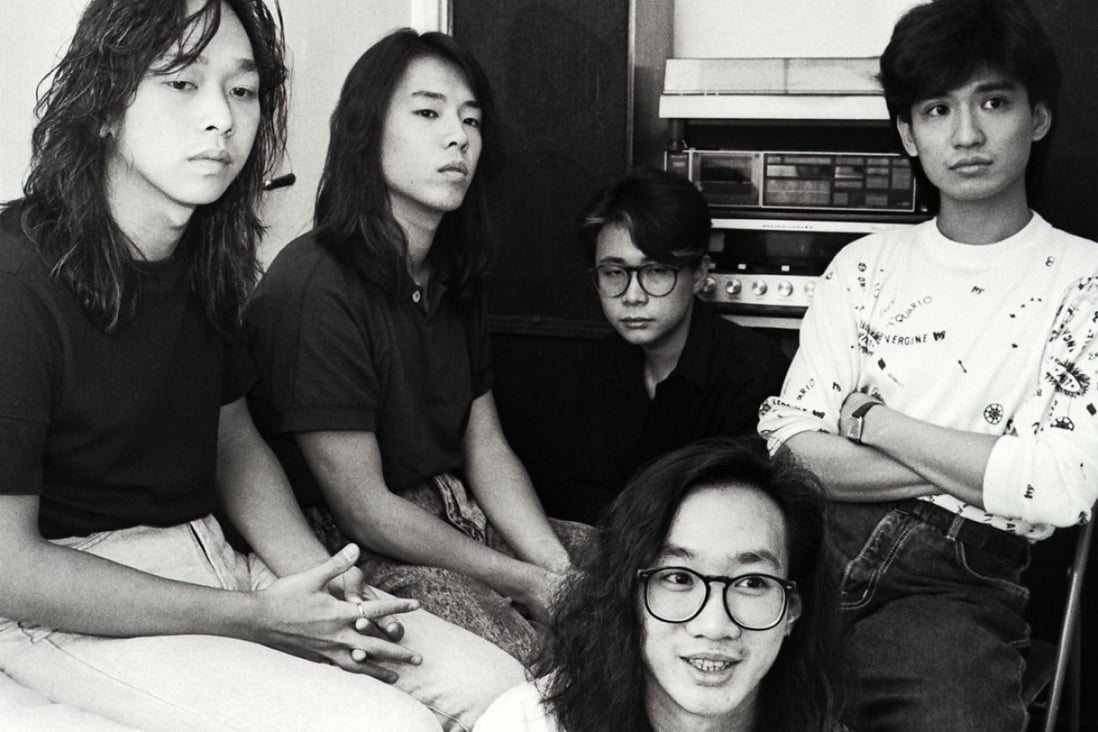 Hong Kong rock band Beyond (from left): Steve Wong Ka-keung, Paul Wong Koon-chung, Lau Chi-yuen ( a guitarist who left the line-up in 1989), Wong Ka-kui and Gunno Yip Sai-wing. Photo: SCMP