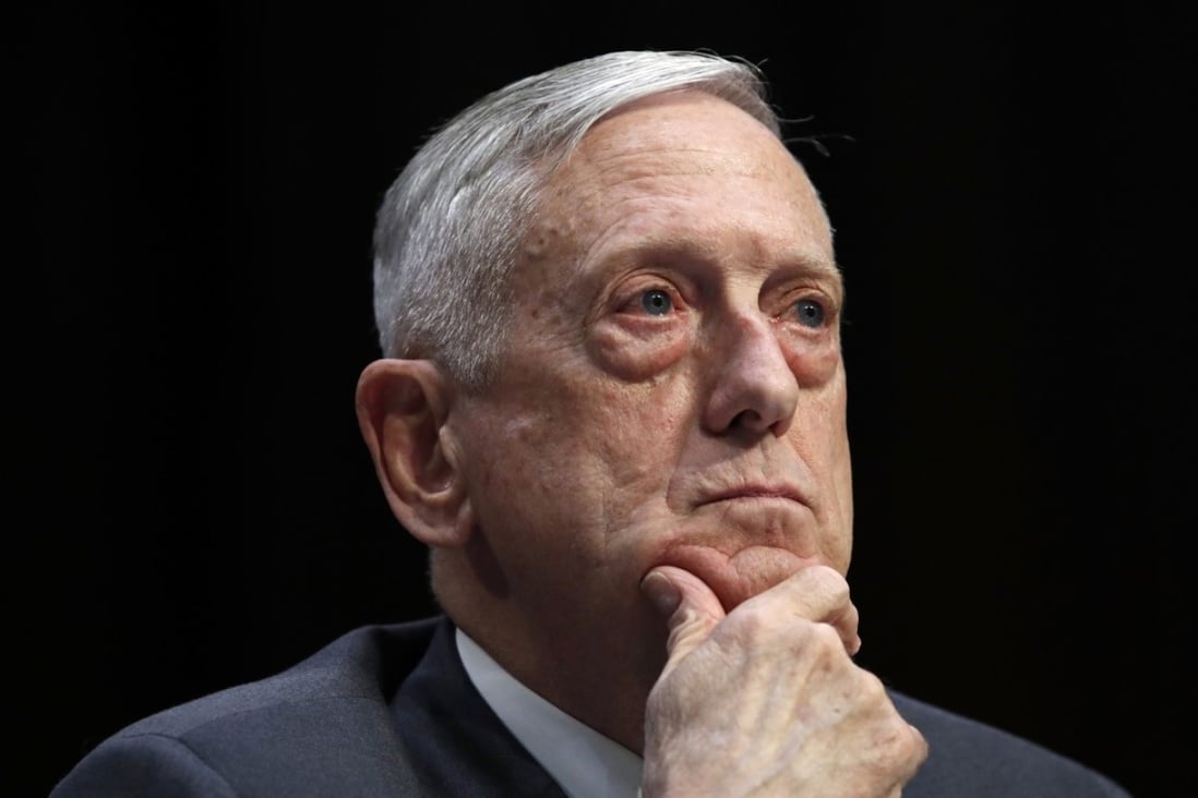 US Defence Secretary Jim Mattis is set to arrive in China on Tuesday. Photo: AP