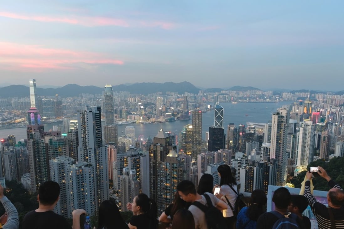 A view of Victoria Harbour from The Peak in Hong Kong on 31 May 2018. Photo:SCMP/Fung Chang