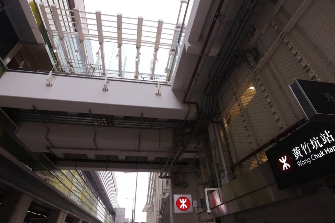 At least 36 expressions of interest by developers have been made towards the site above the MRT’s Wong Chuk Hang Station. Photo: Felix Wong