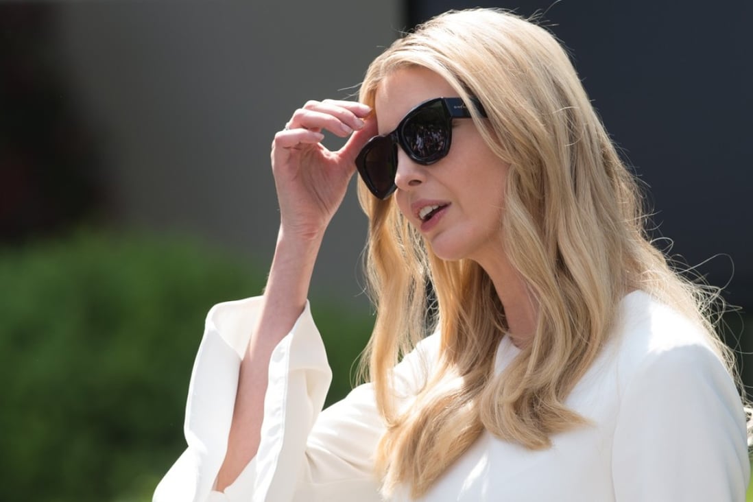 A Chinese shoe factory making products for the brand owned by Ivanka Trump (pictured in May) has been accused of subjecting workers to physical and verbal abuse as well as low pay and excessive overtime. Photo: AFP