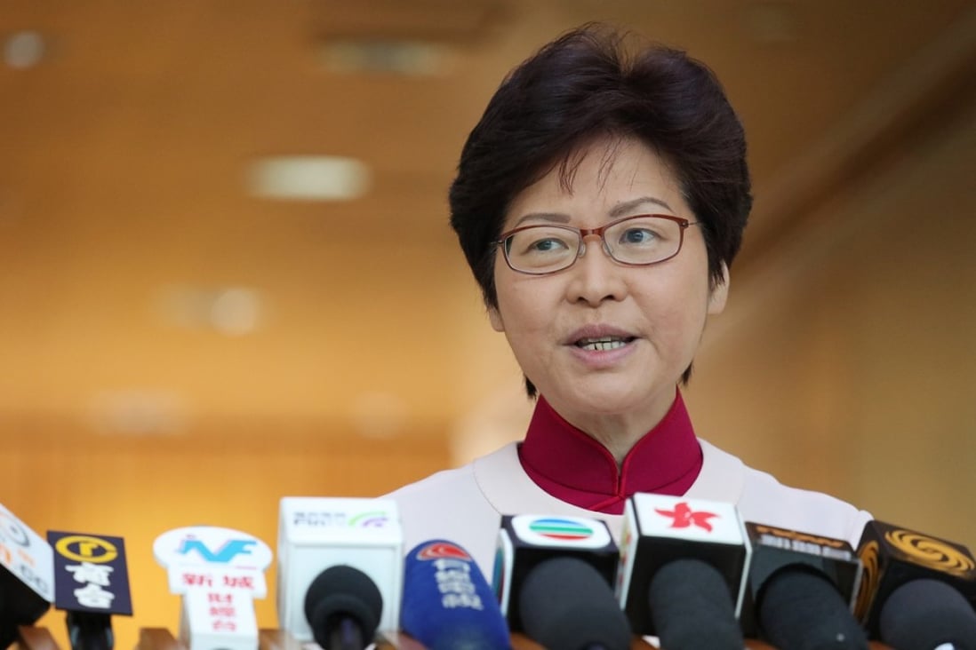 Carrie Lam has survived her first year in office with ratings higher than her former boss. Photo: Felix Wong