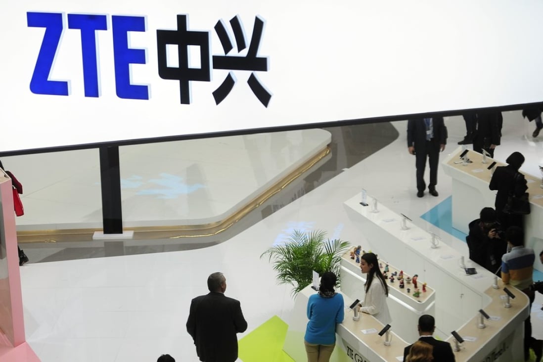 ZTE is accused of violating trade laws by selling sensitive technologies to North Korea and Iran. Photo: AP