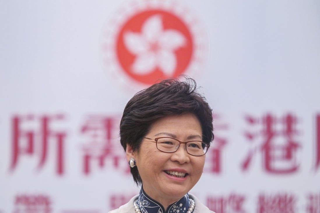 Chief Executive Carrie Lam has said tackling the city’s housing shortage is her top priority. Photo: Simon Song