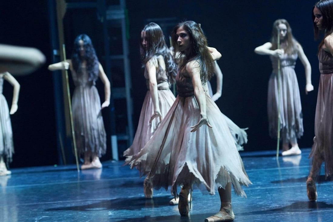 First soloist Crystal Costa (centre) in Akram Khan’s Giselle by the English National Ballet. Photo: English National Ballet
